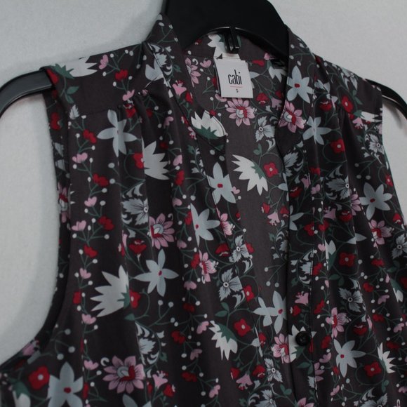 CAbi Women's Small 5210 Plaza Fiesta Floral Tank Top - Picture 2 of 12